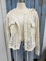 Mystree Crochet Hoodie Jacket