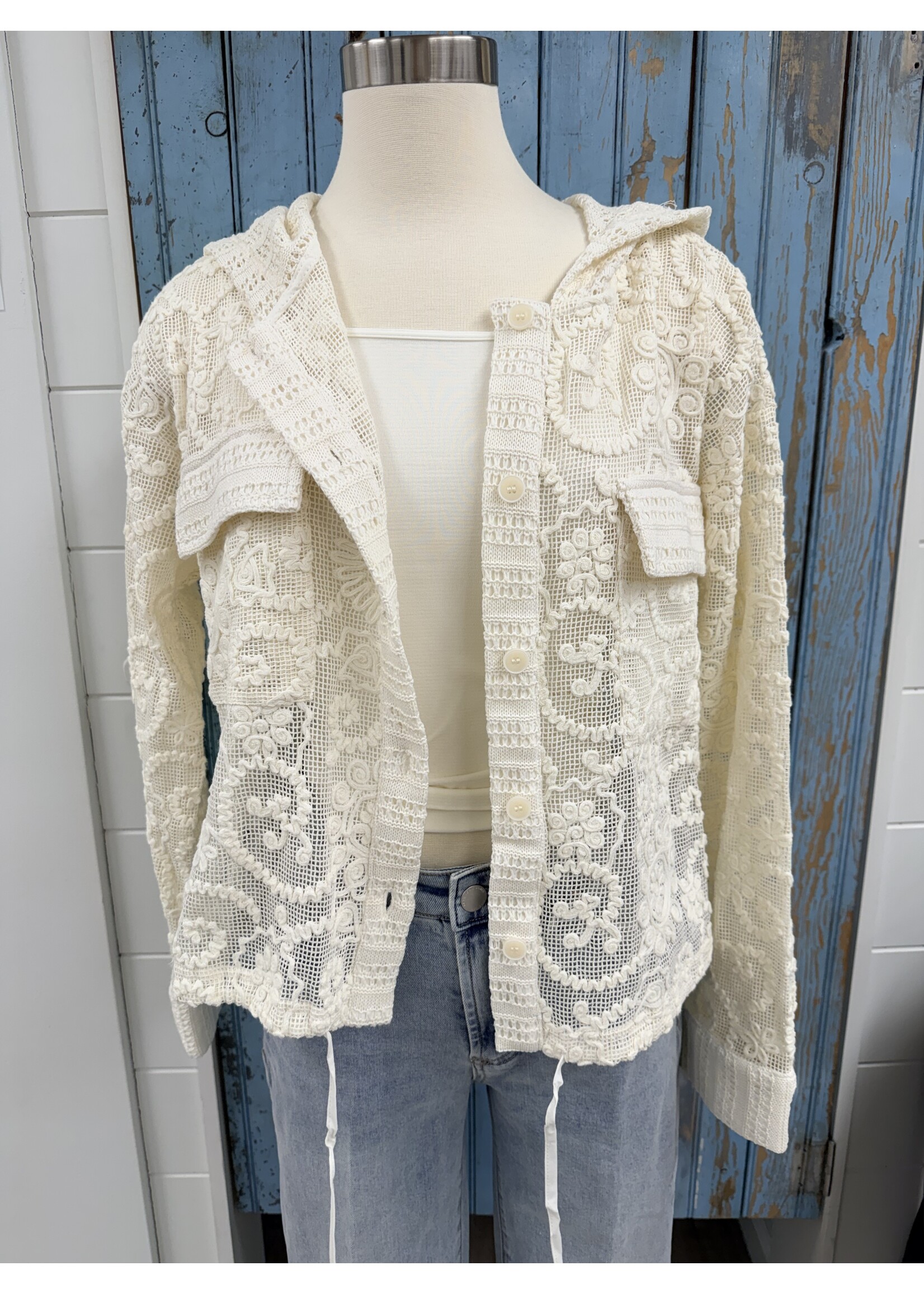 Mystree Myst Crochet Hoodie Jacket