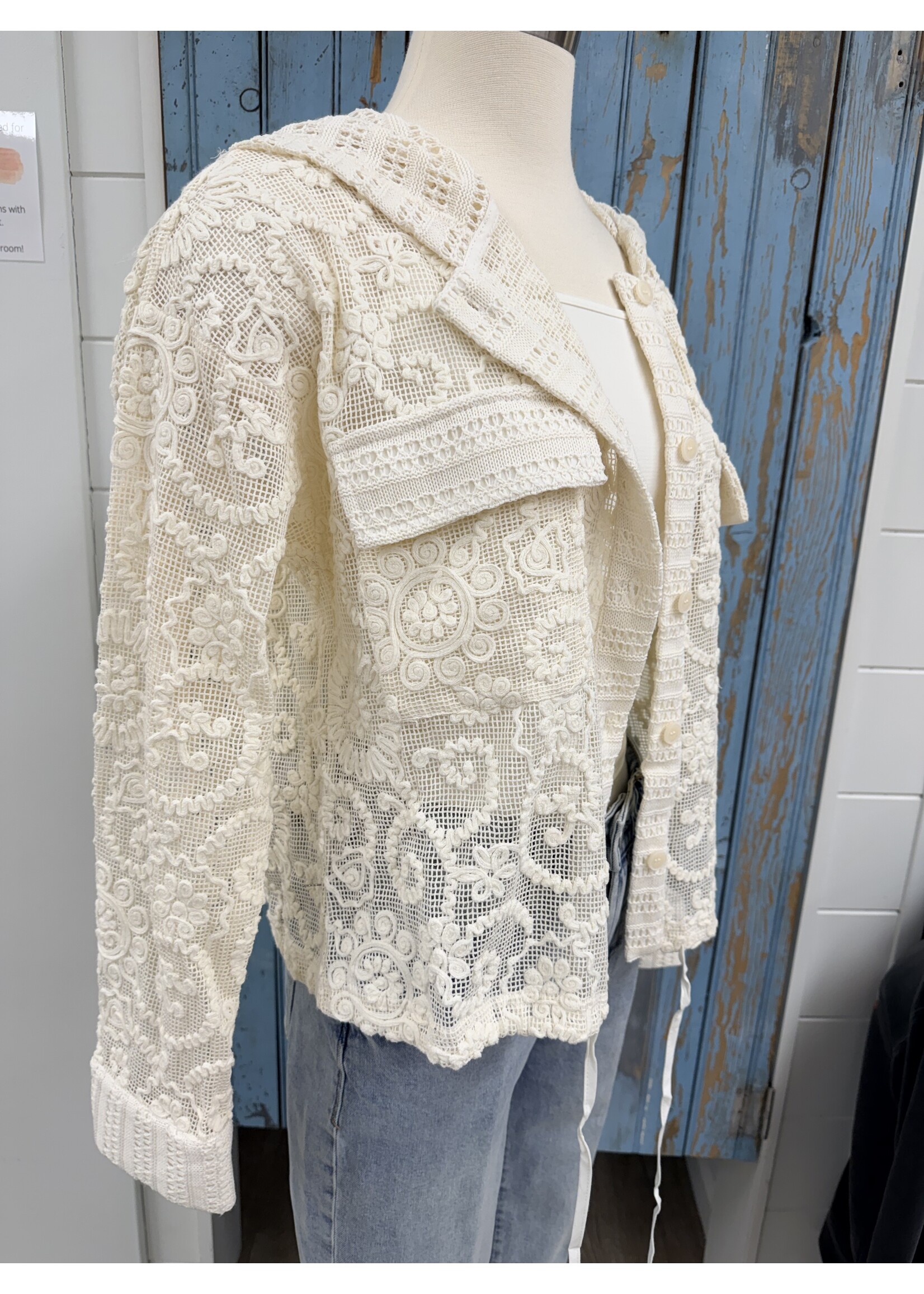 Mystree Myst Crochet Hoodie Jacket