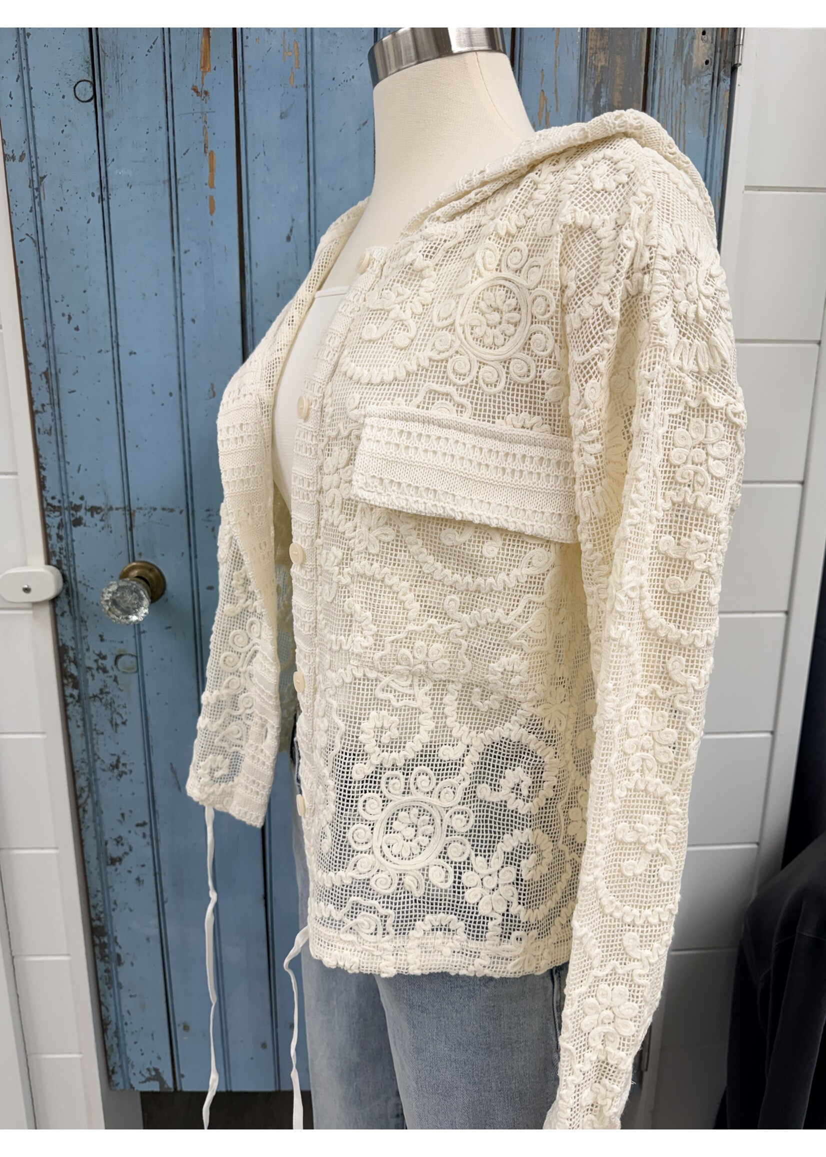Mystree Myst Crochet Hoodie Jacket