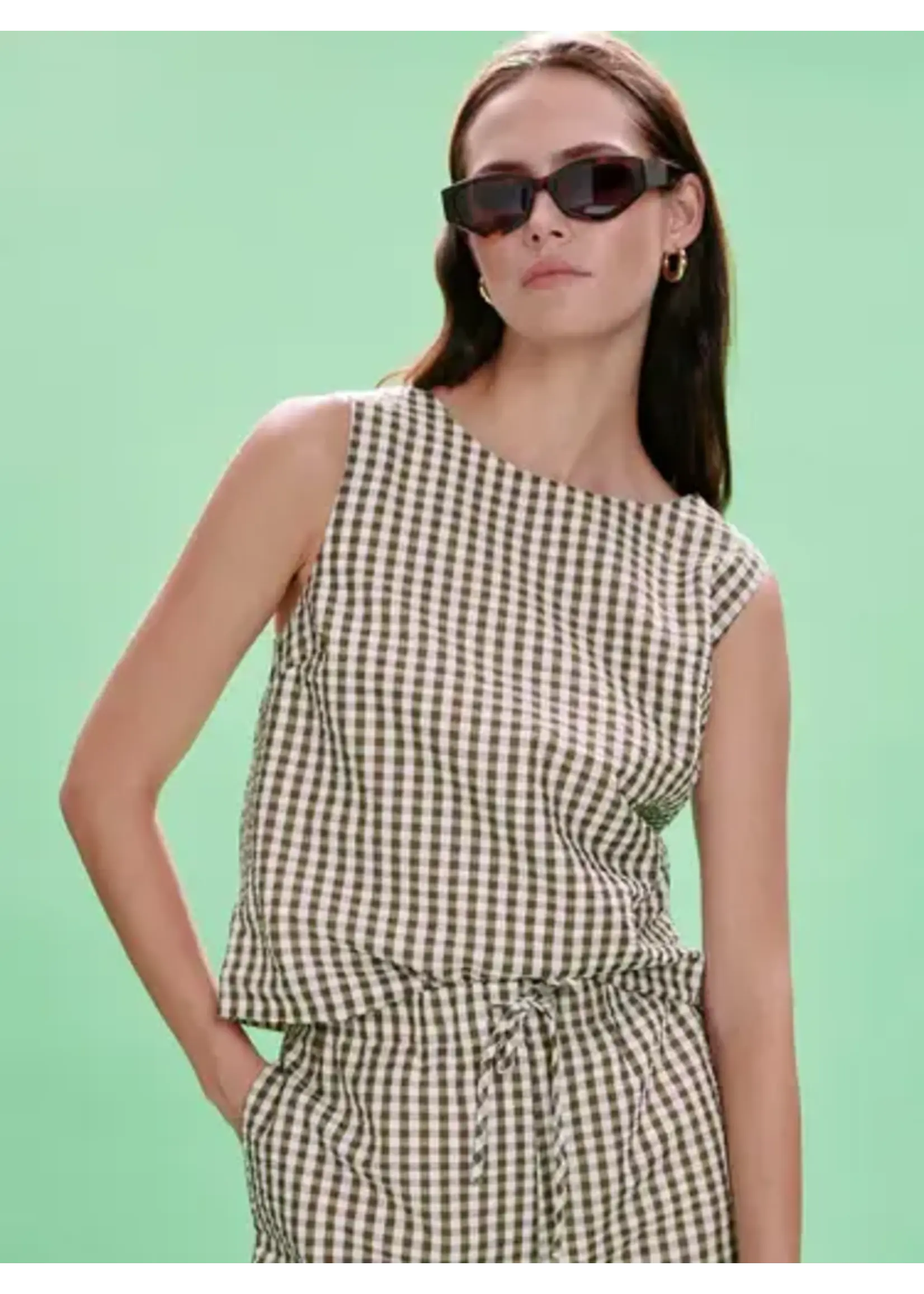 Sanctuary S Better Days Gingham Top