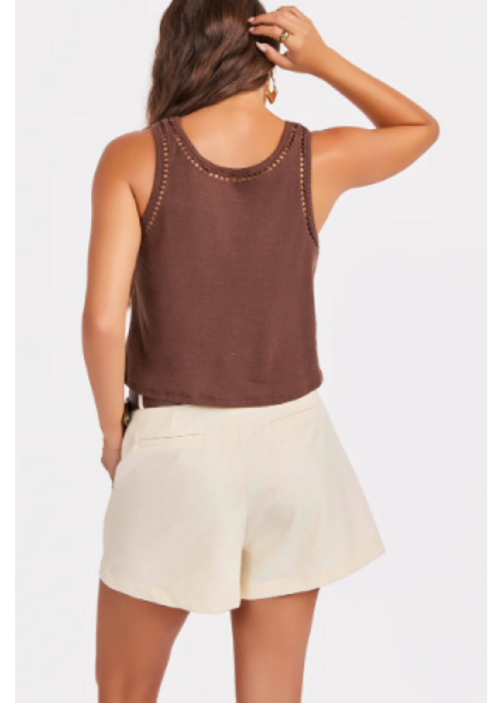 Sage The Label Riptide Embroidered Tank
