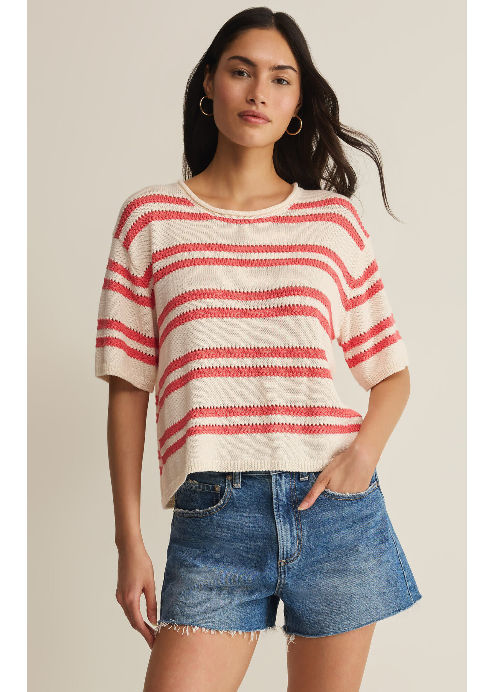 Z Supply ZS Prado Striped Sweater Tee