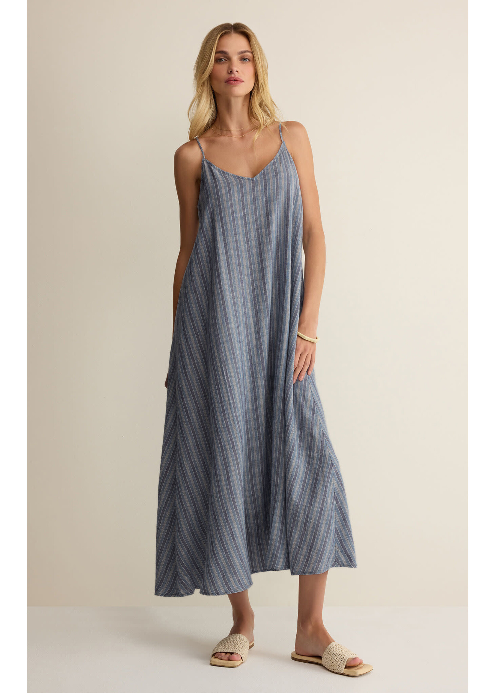 Z Supply ZS Sandcomber Striped Mid Dress