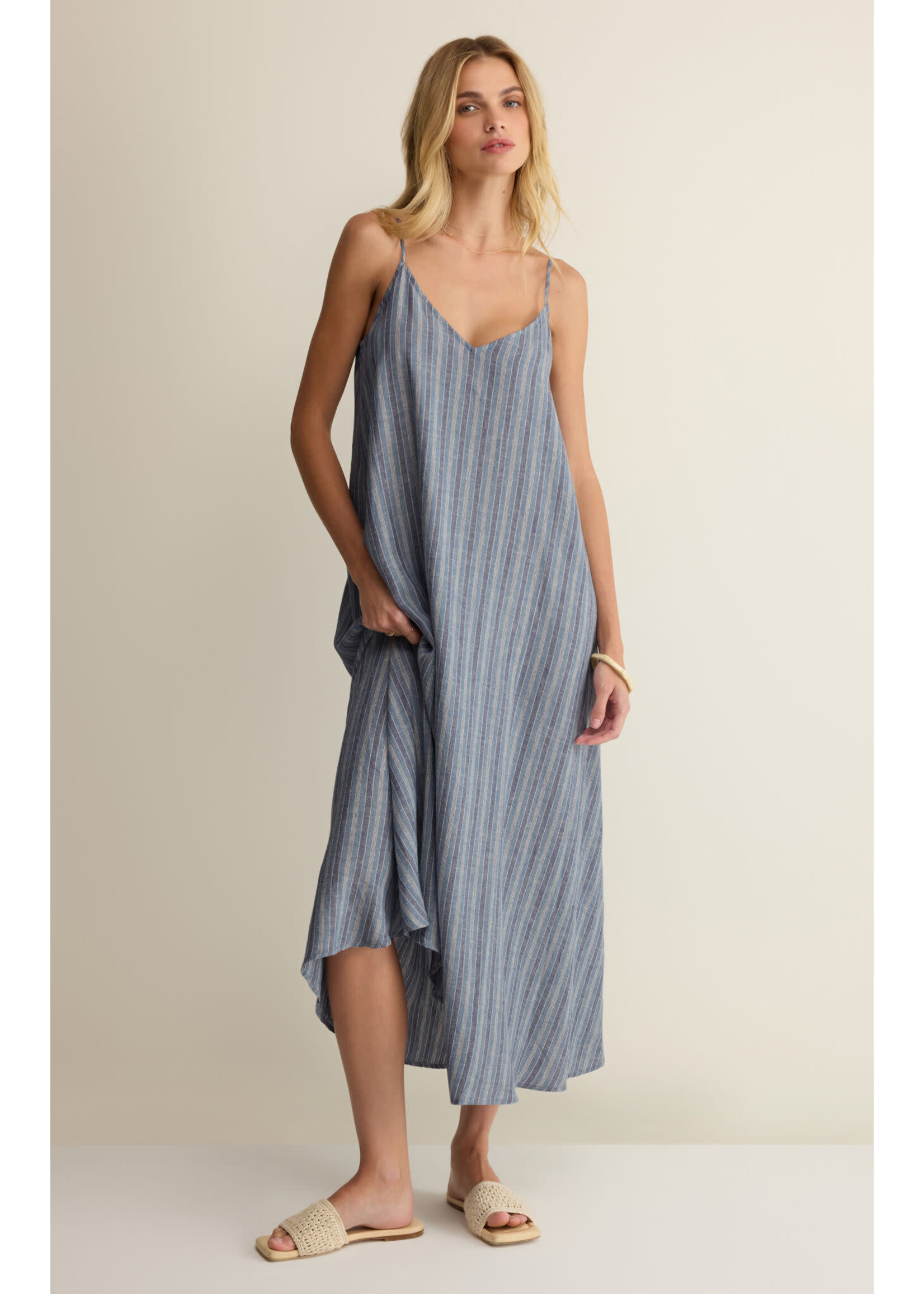 Z Supply ZS Sandcomber Striped Mid Dress