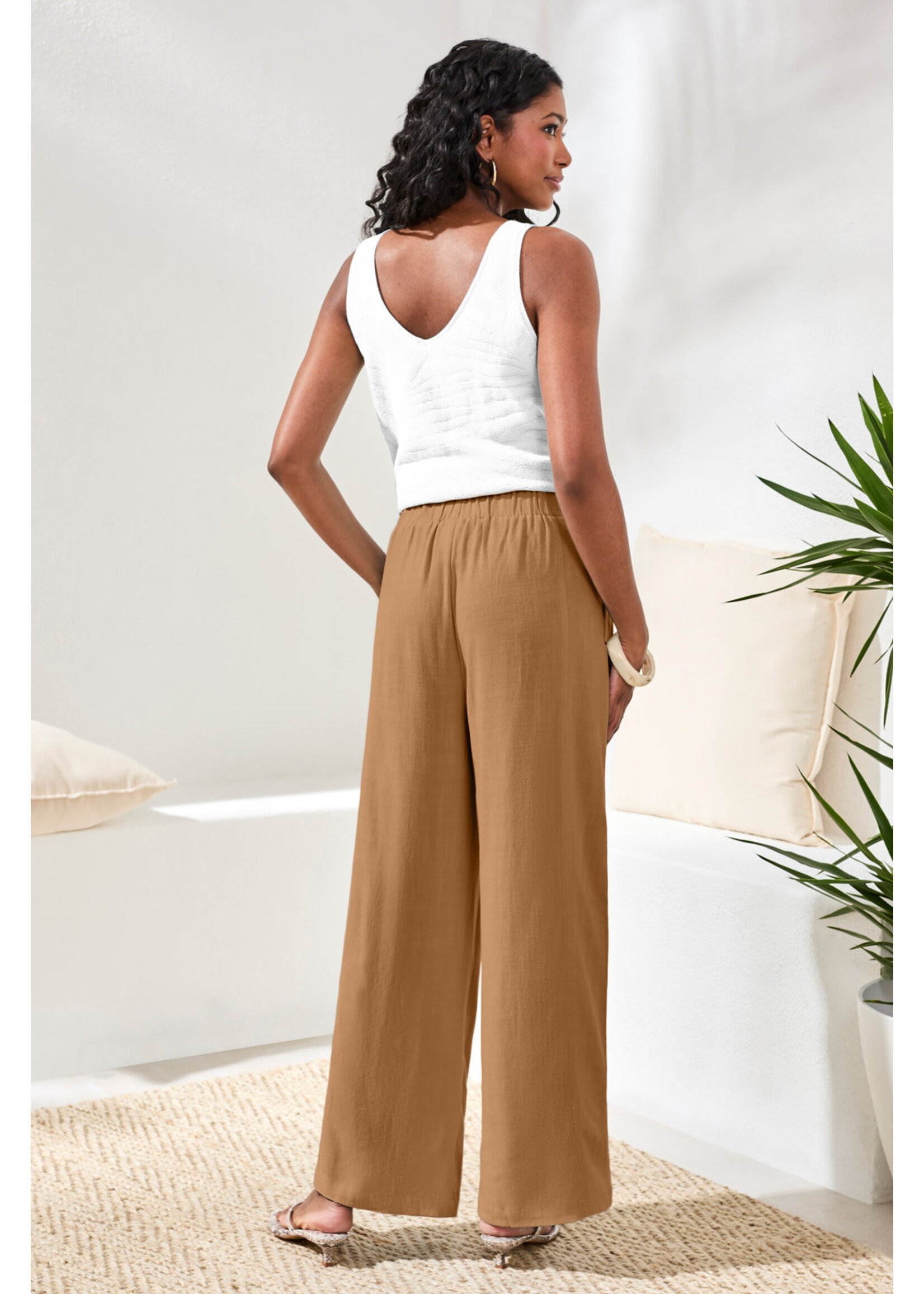 Tribal T Chestnut Pull on Pant