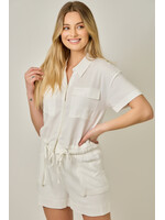 Mystree White Button Blouse