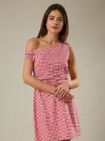 Sunday Edition Asymmetrical Fit & Flare Mini Dress