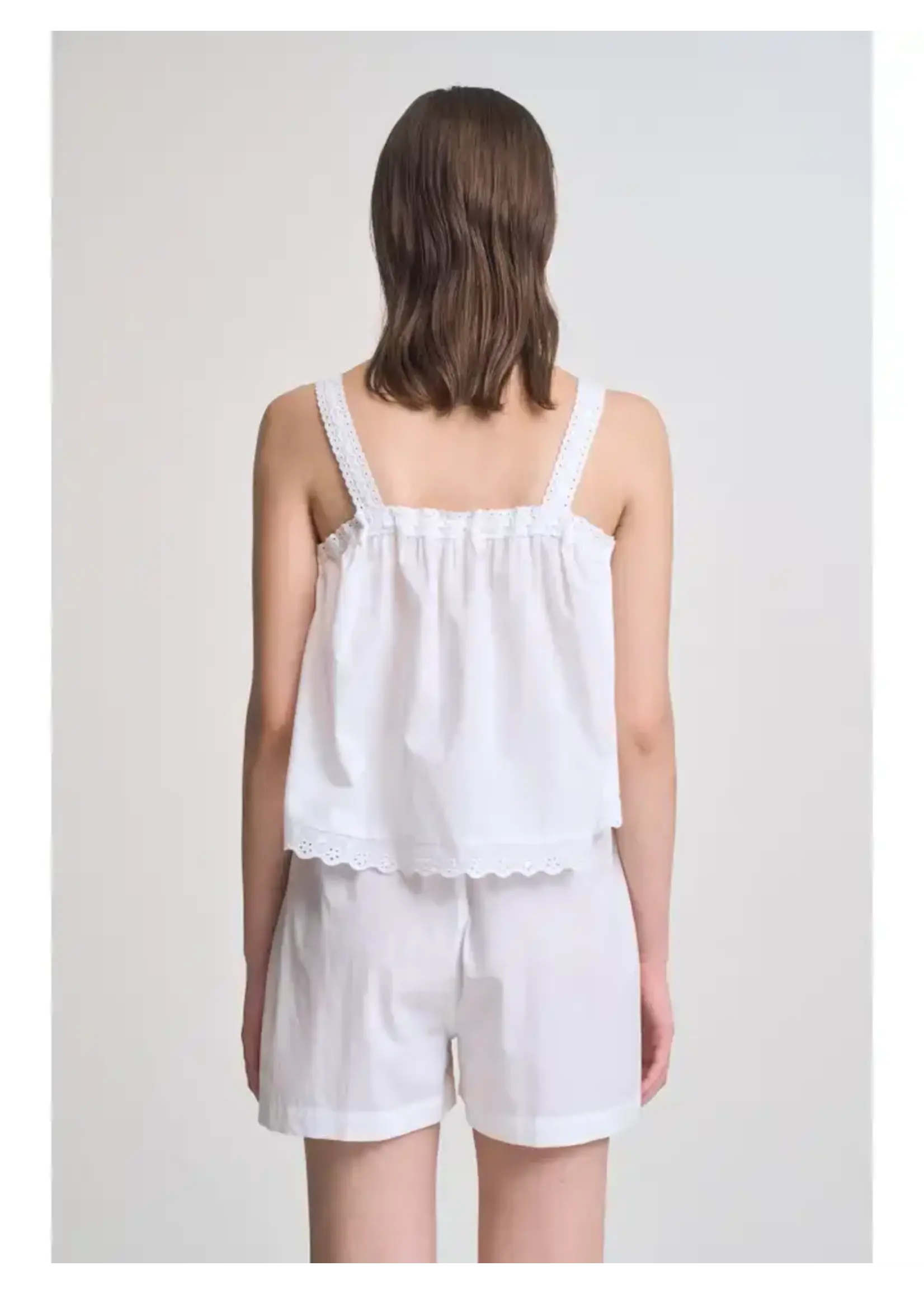 Grade & Gather G&G Lace Eyelet Tank