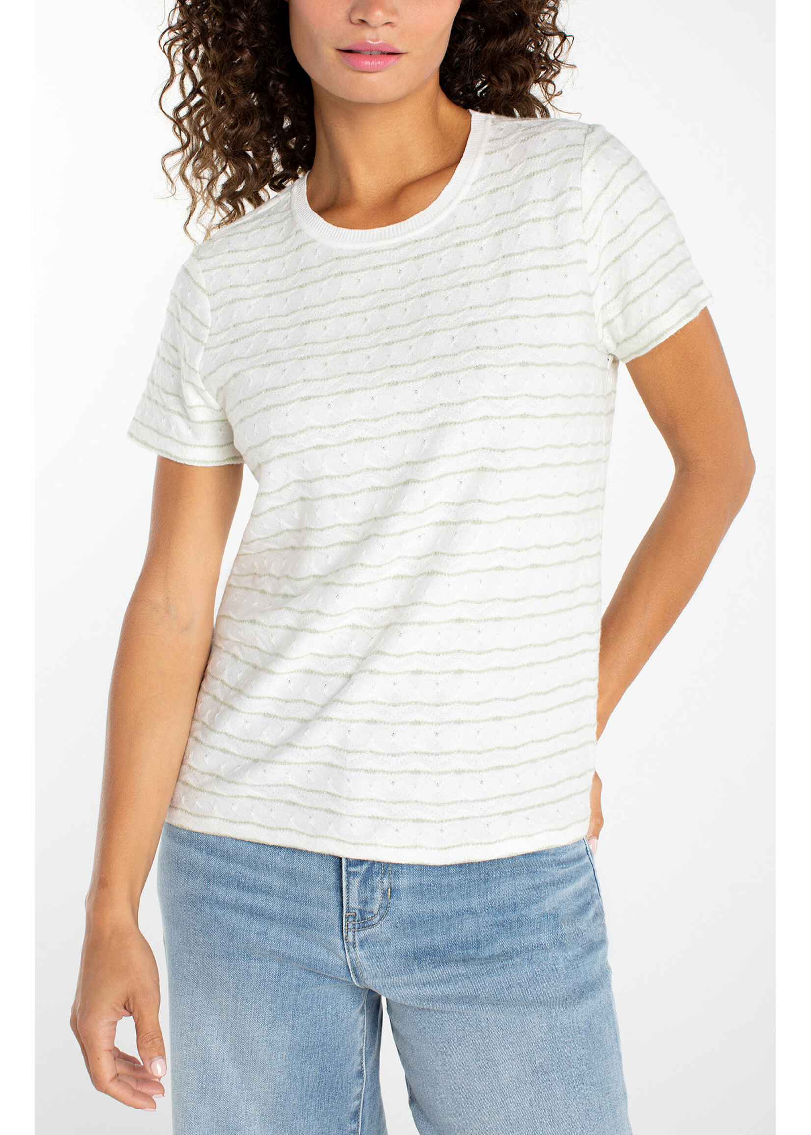 Liverpool LP knit Rib Crew Tee