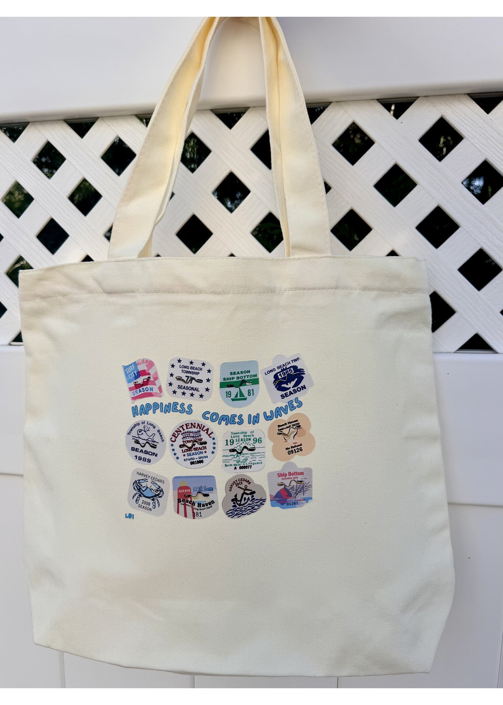 Wink W Happiness Comes in Waves Tote