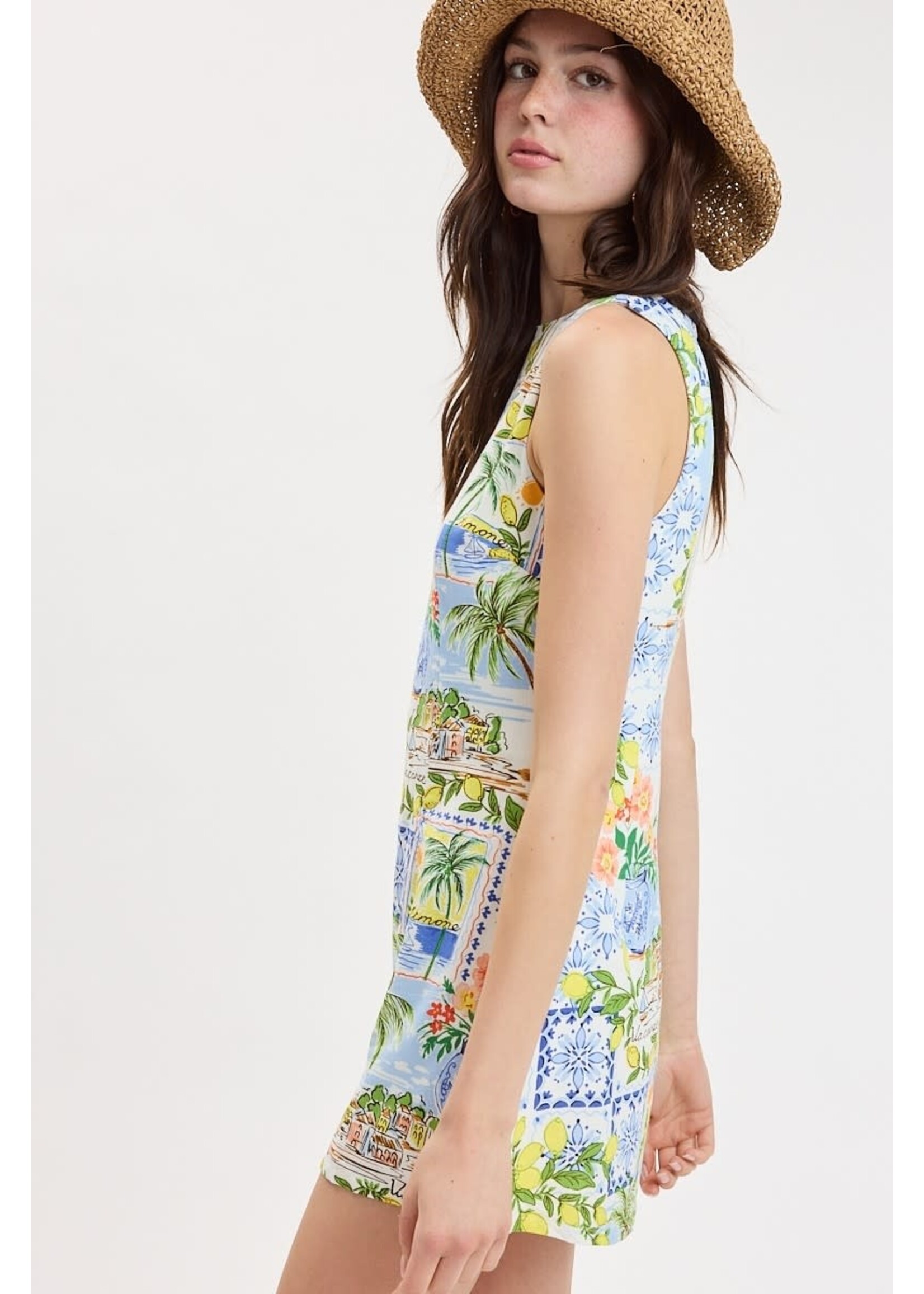 Sky to Moon StM Breezy Tropical Mini Dress