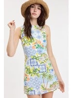 Sky to Moon Breezy Tropical Mini Dress