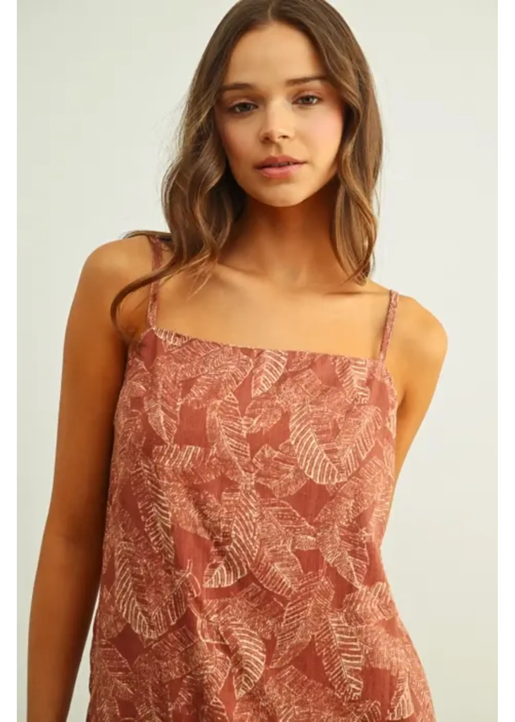 Miou Muse MM Leaf Print Dress