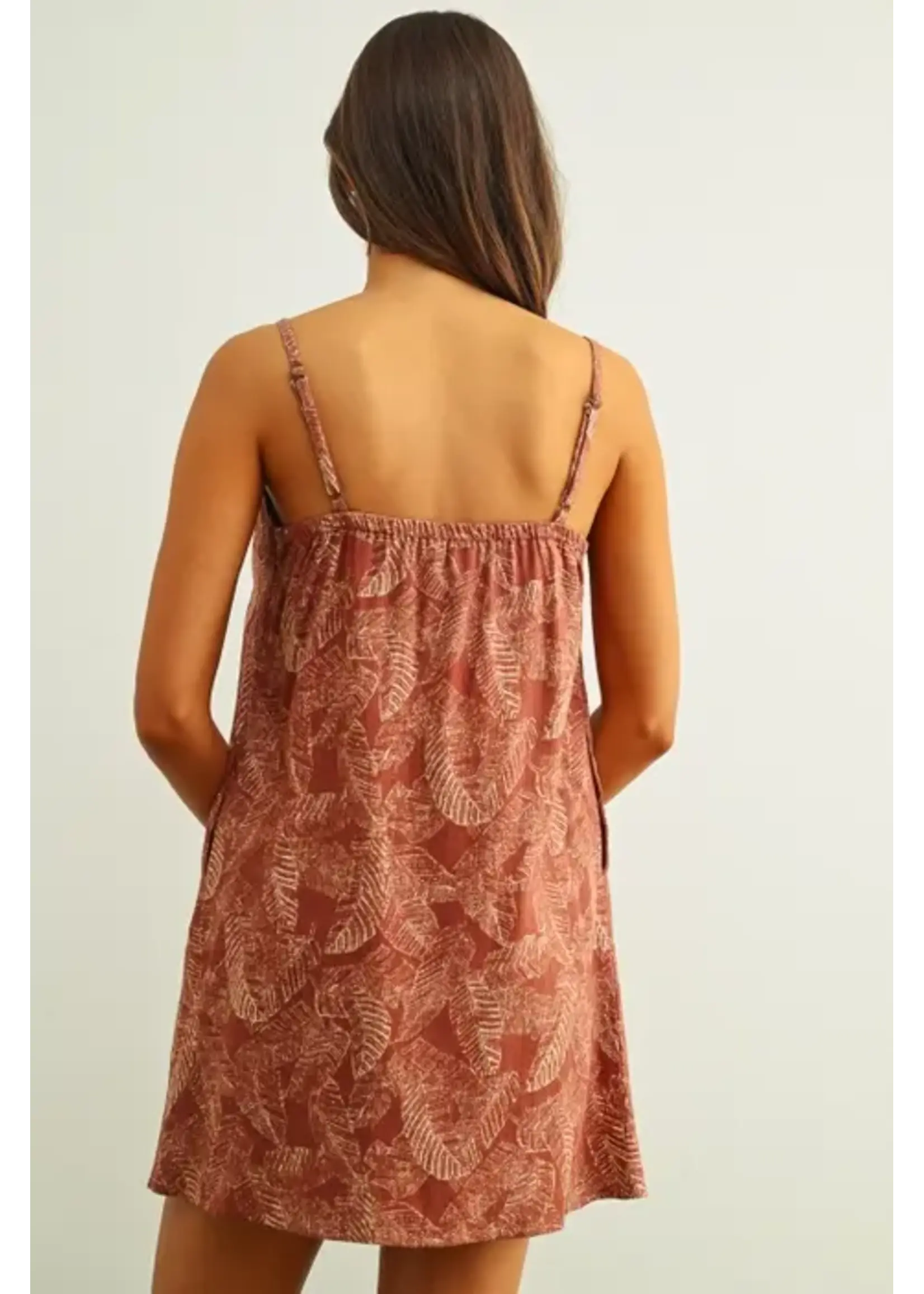 Miou Muse MM Leaf Print Dress