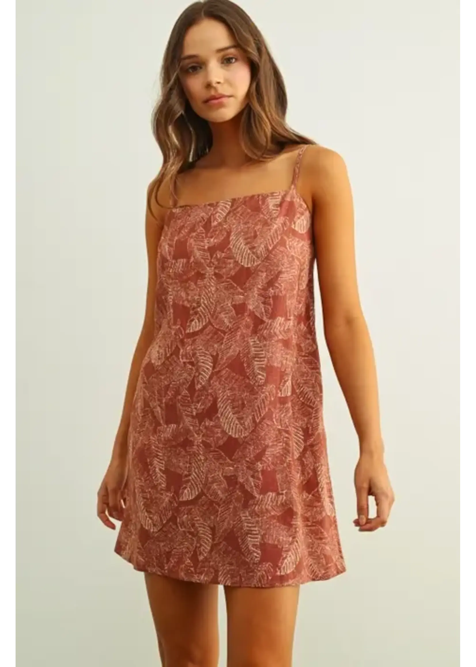 Miou Muse MM Leaf Print Dress