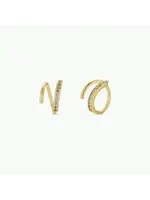 Jax Kelly Pave Spiral Earring