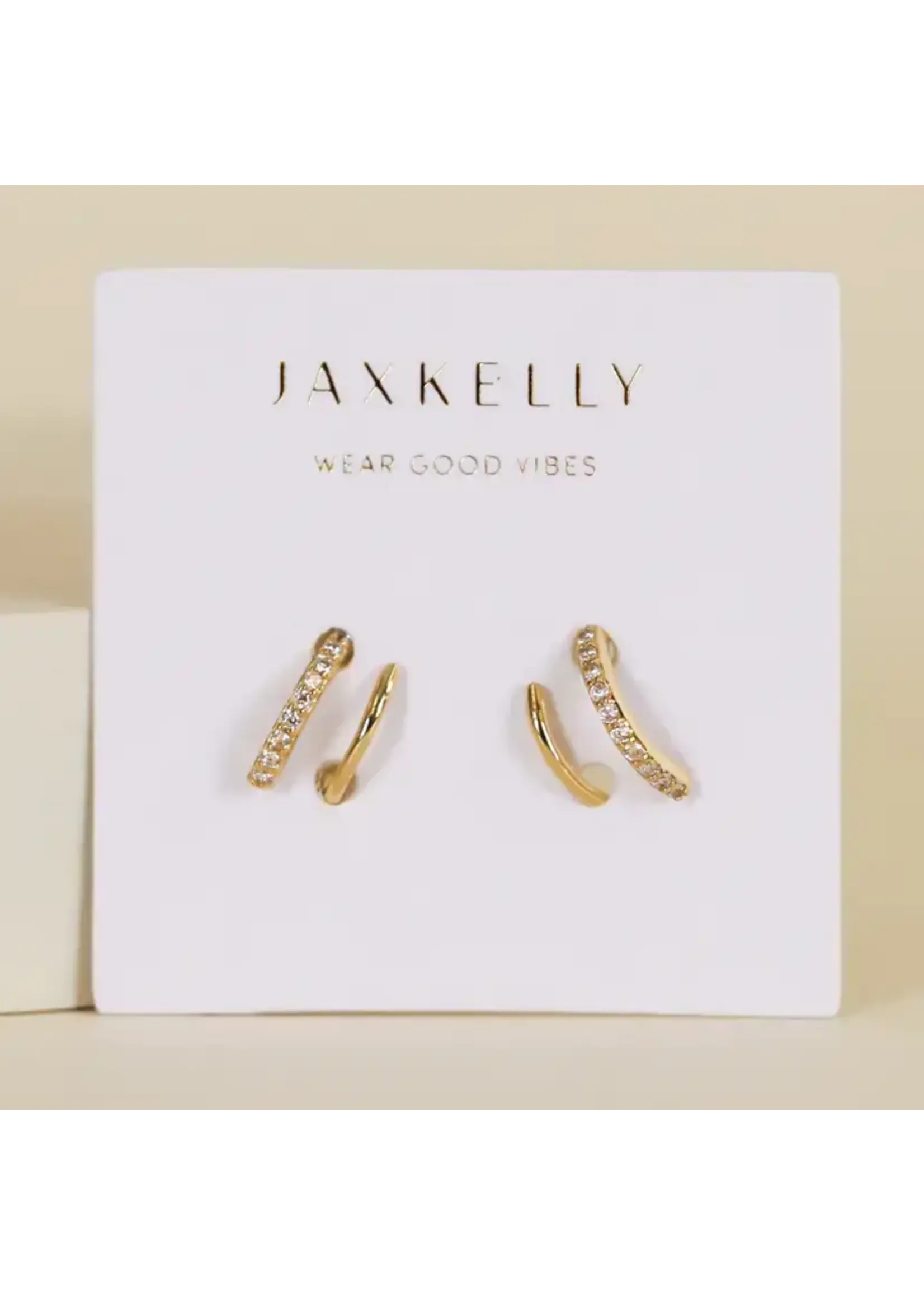 Jax Kelly JK Pave Spiral Earring