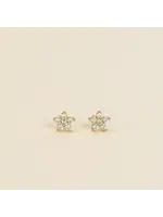 Jax Kelly Pave Flower Stud Earring