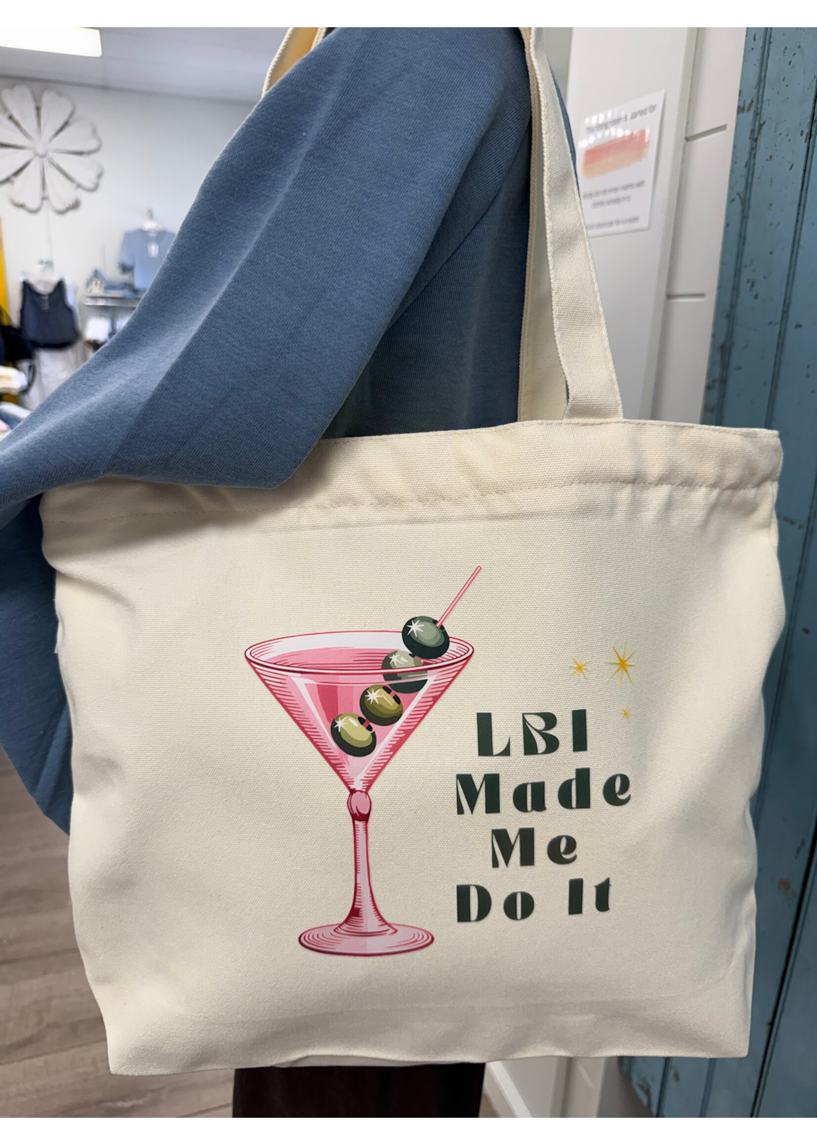 Wink W LBI Made Me Do it Large Tote