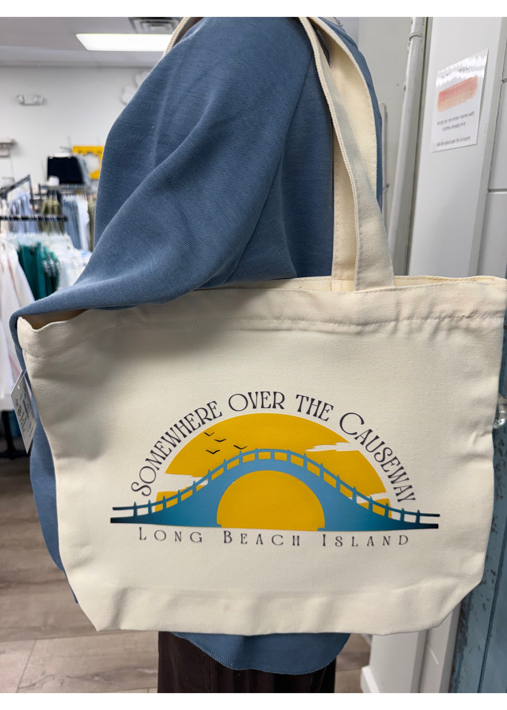Wink W Somewhere Over the Causeway Beach Tote