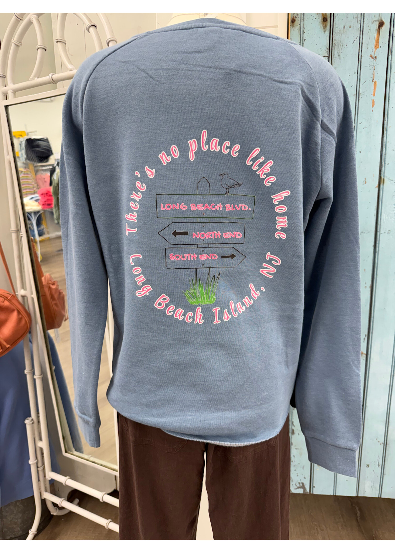 Wink W  There's no place like Home LBI Sweatshirt