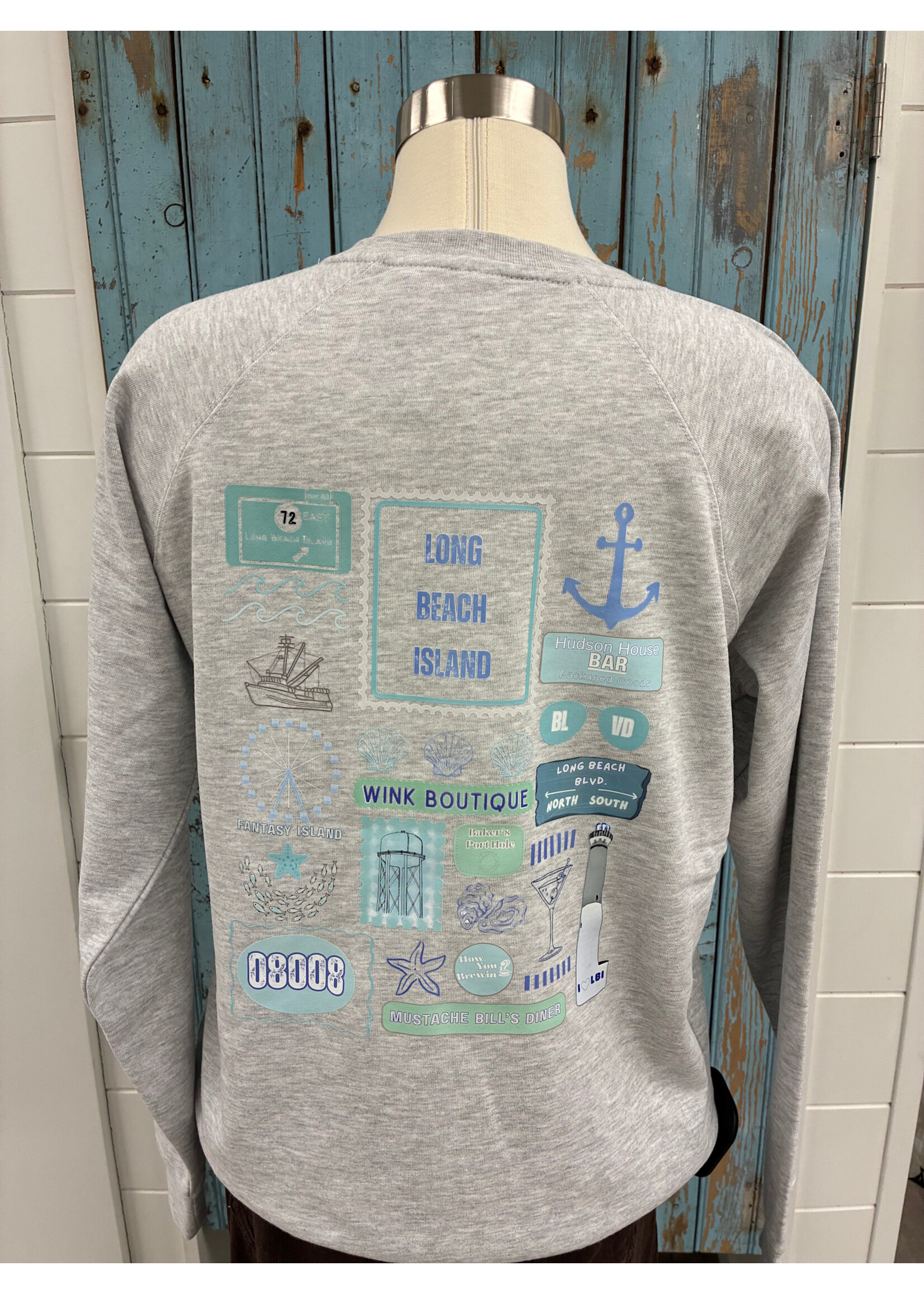 Wink W LBI Collage Sweatshirt