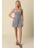 olivaceous Navy Woven Dress