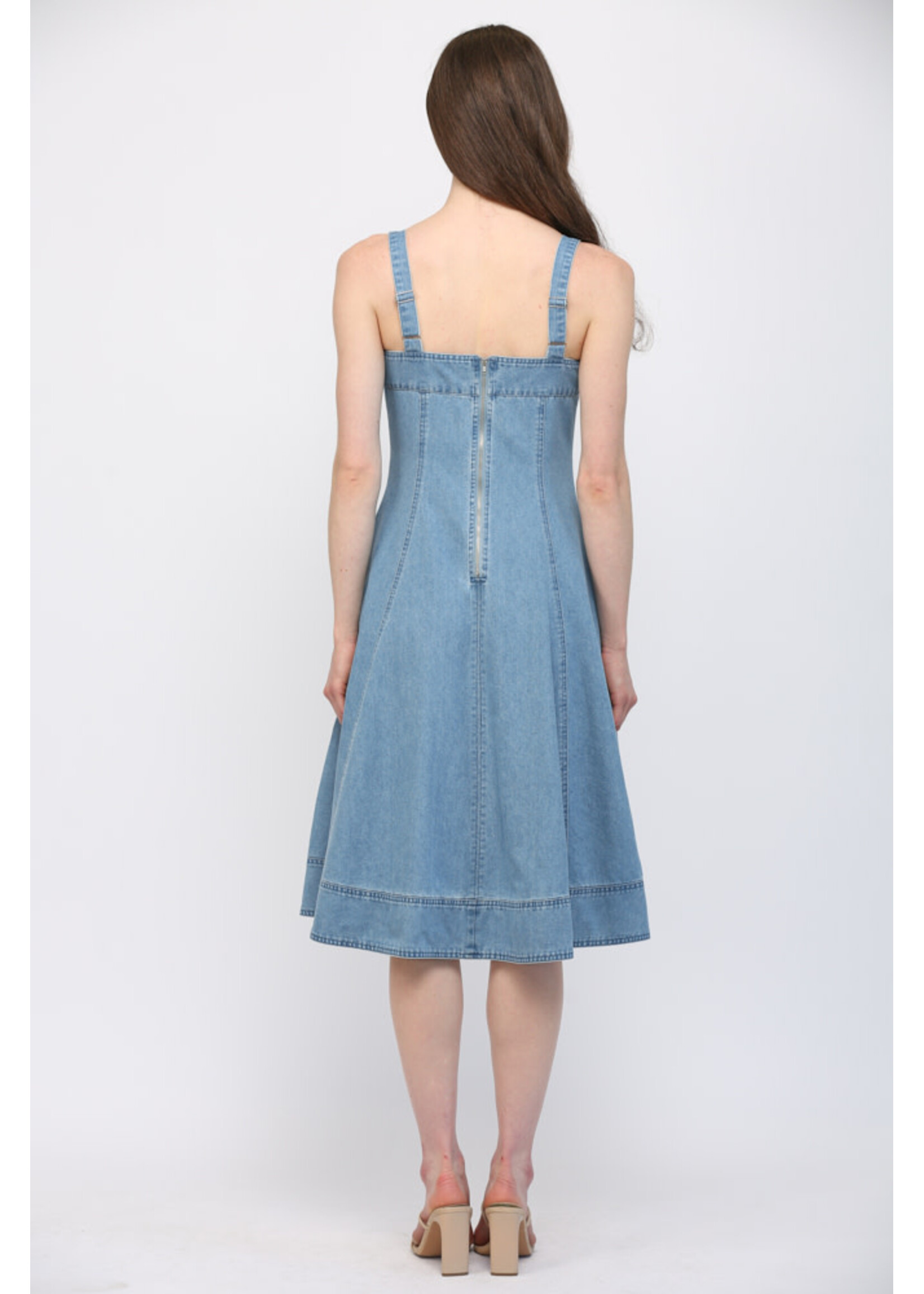 Fate F Washed Denim Dress