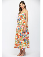 Fate F  Midi Dress w Frt Bow & Slit