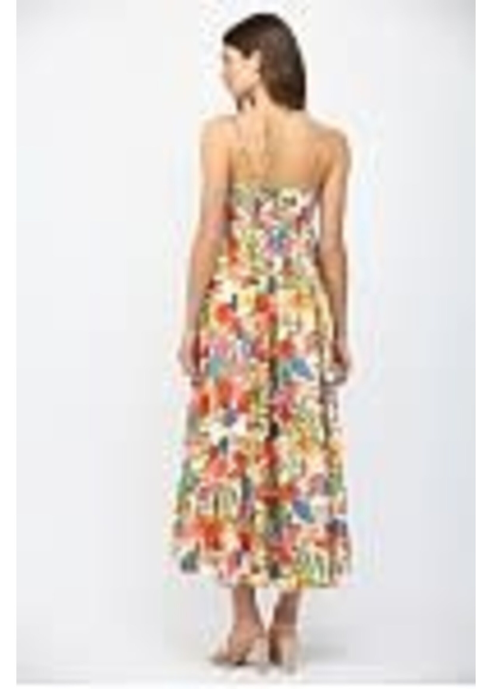 Fate F  Midi Dress w Frt Bow & Slit