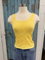 Hem & Thread Scoop Nk  Tank w Lemon