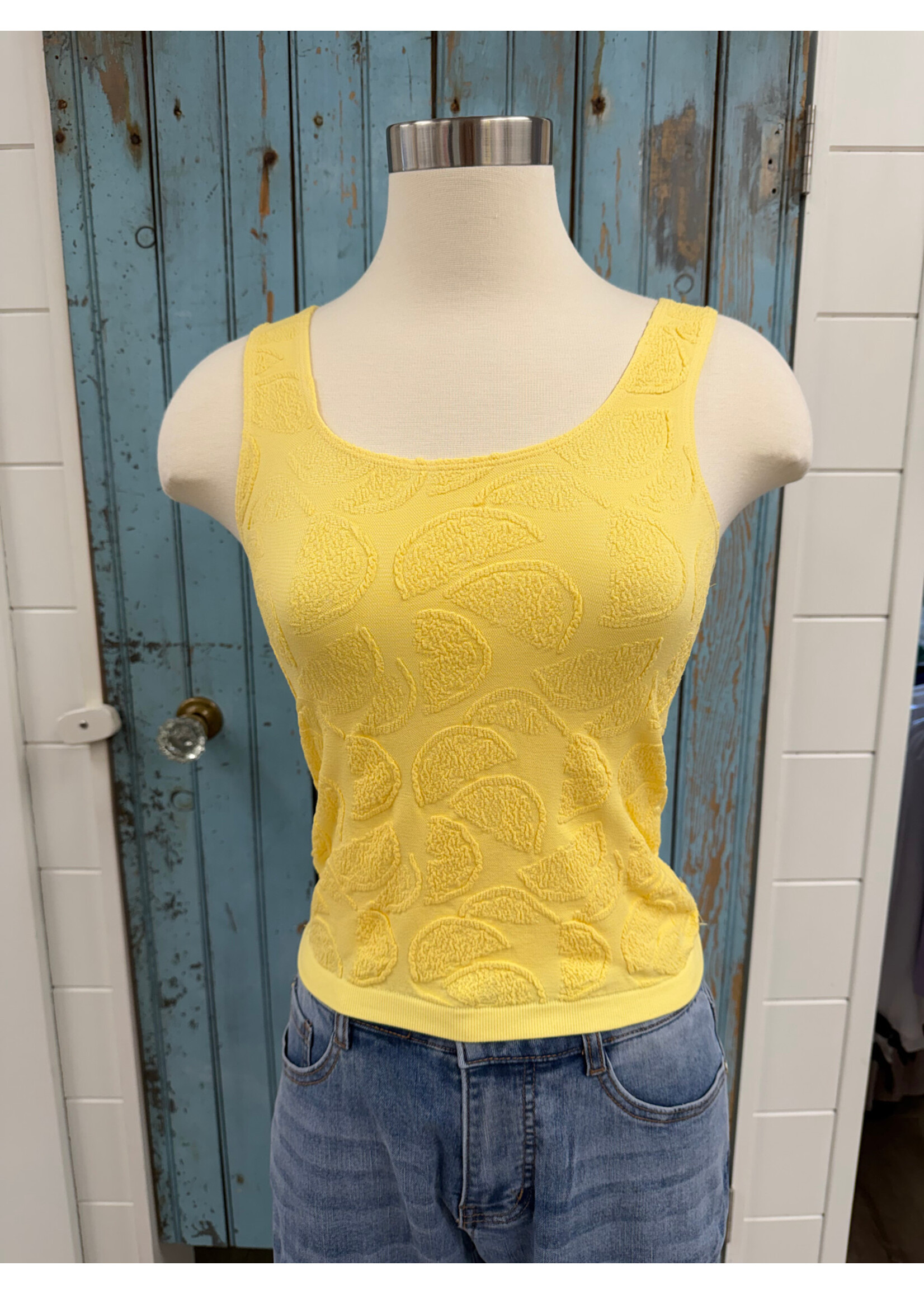 Hem & Thread HT Scoop Nk  Tank w Lemon