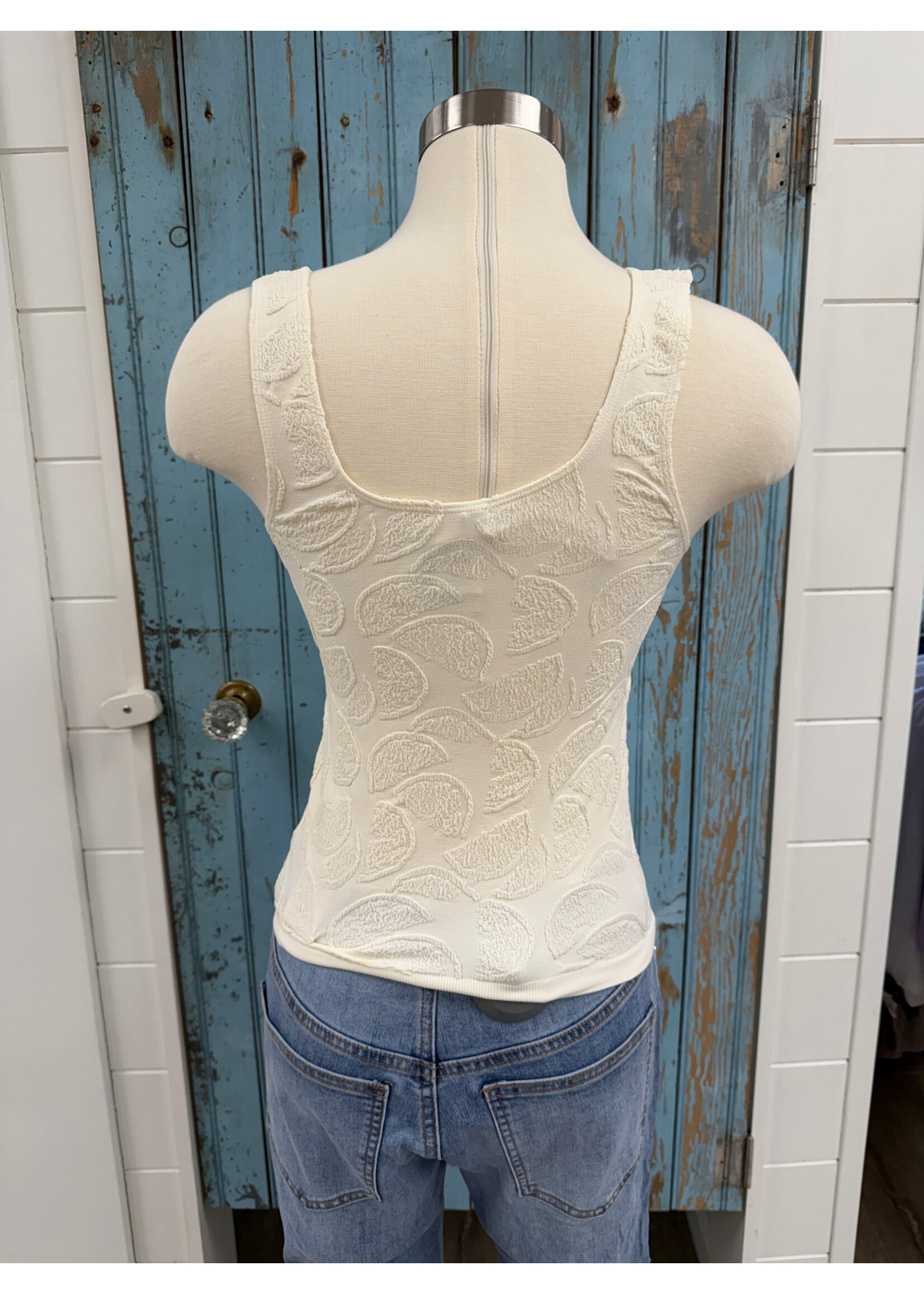 Hem & Thread HT Scoop Nk  Tank w Lemon