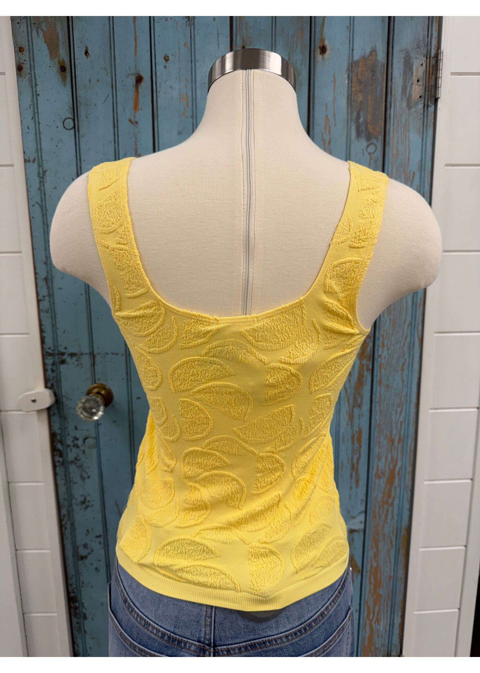Hem & Thread HT Scoop Nk  Tank w Lemon