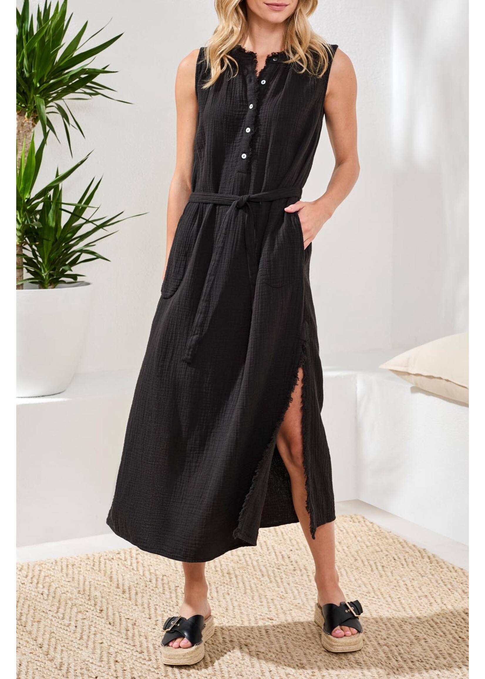 Tribal T Side Slit Maxi