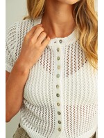 Miou Muse White Knit Cardi