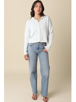 olivaceous Striped Sweater