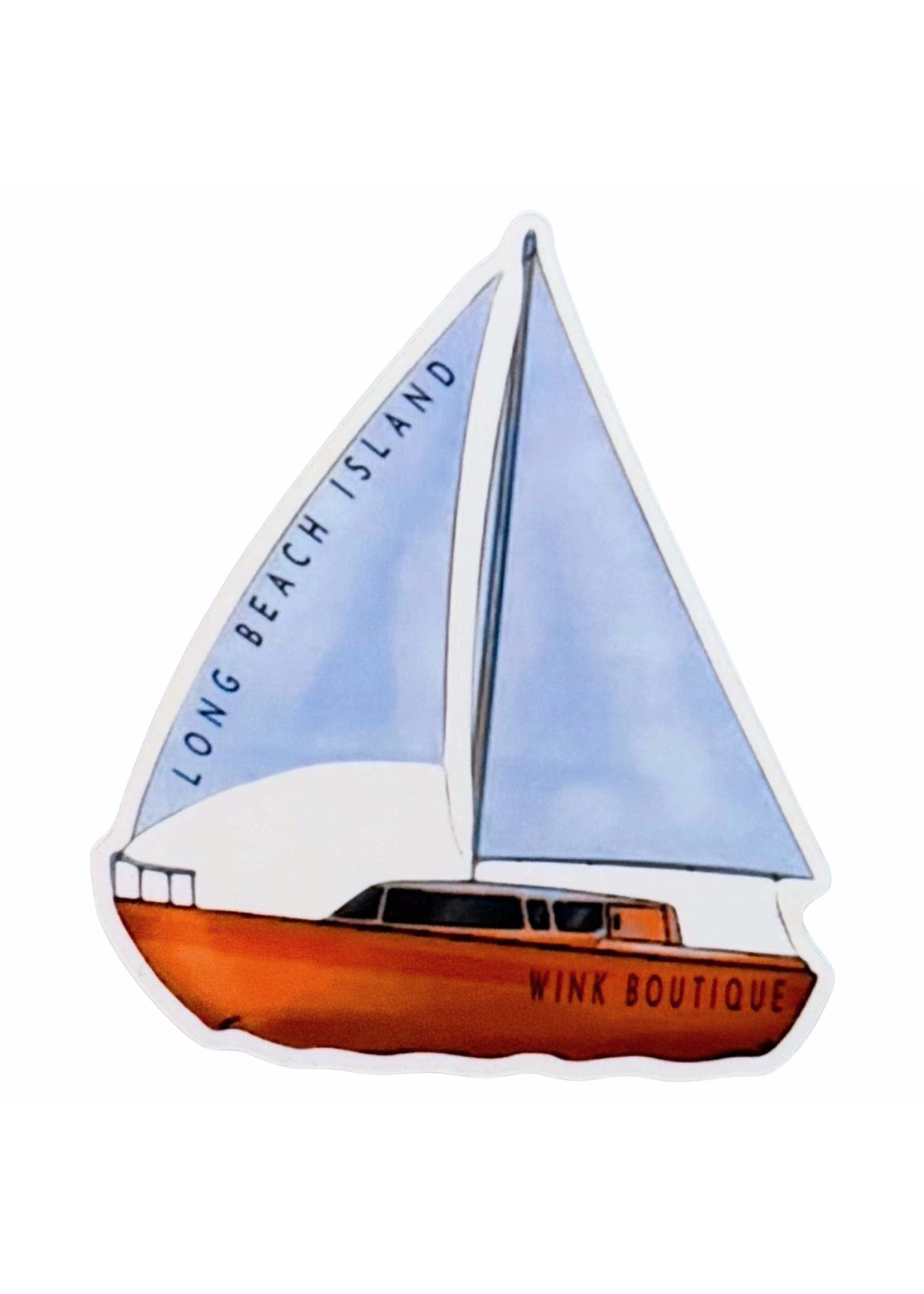 Wink W Sailboat Sticker