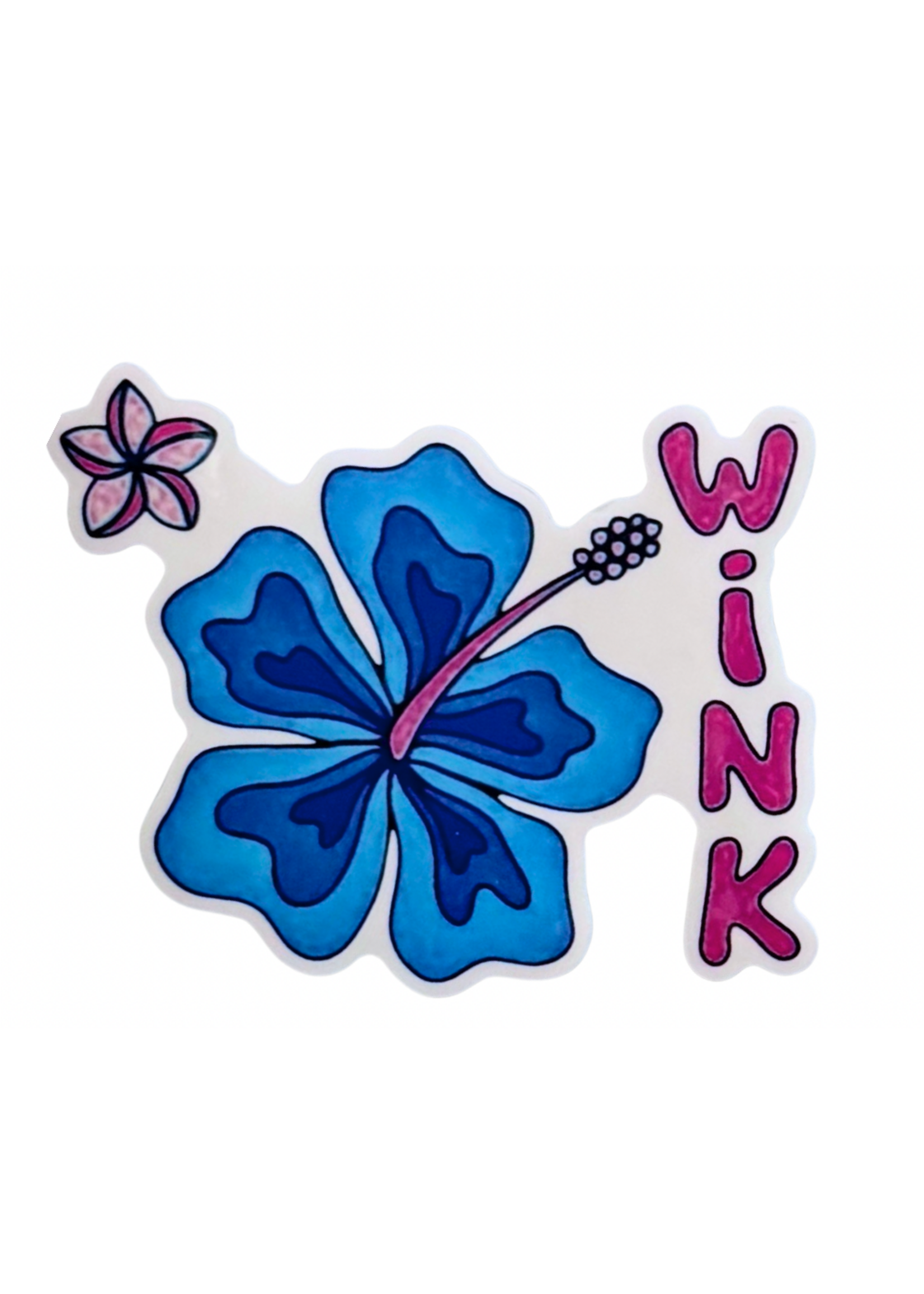 Wink W Wink Flower Sticker