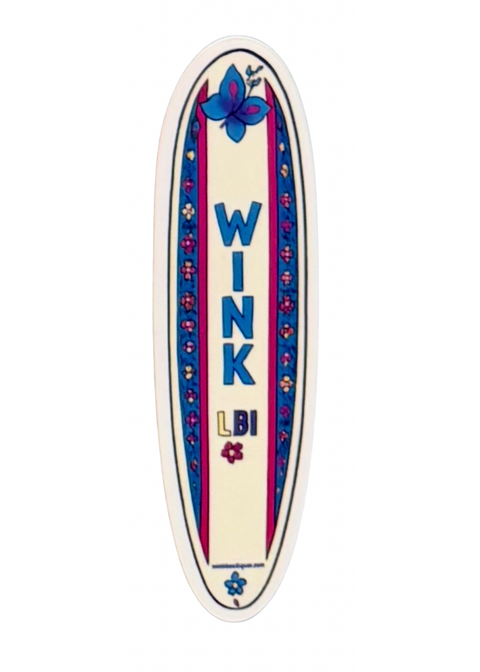Wink W Wink Surfboard Sticker
