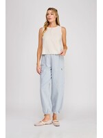 Allie Rose AR  Button Collar Textured Tank