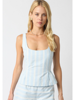 olivaceous O Blue Striped Short