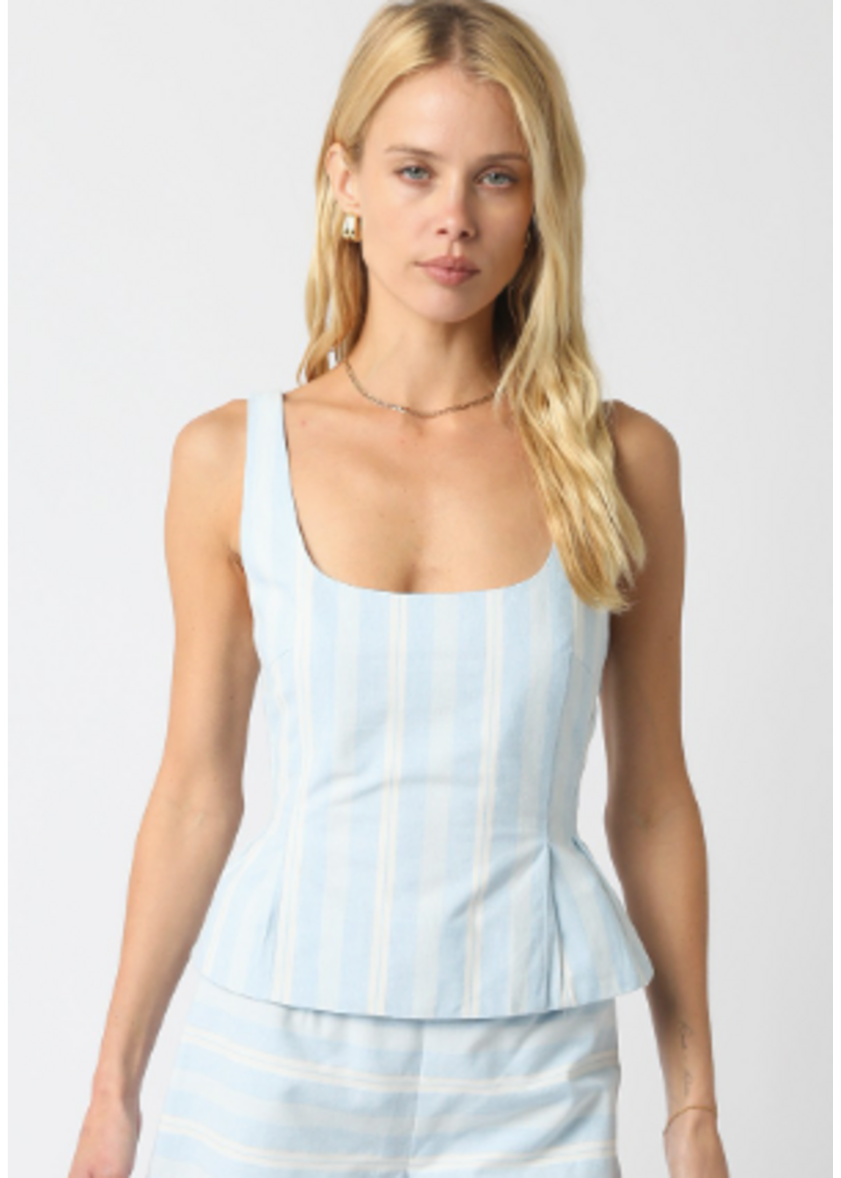 olivaceous O Blue Striped Short