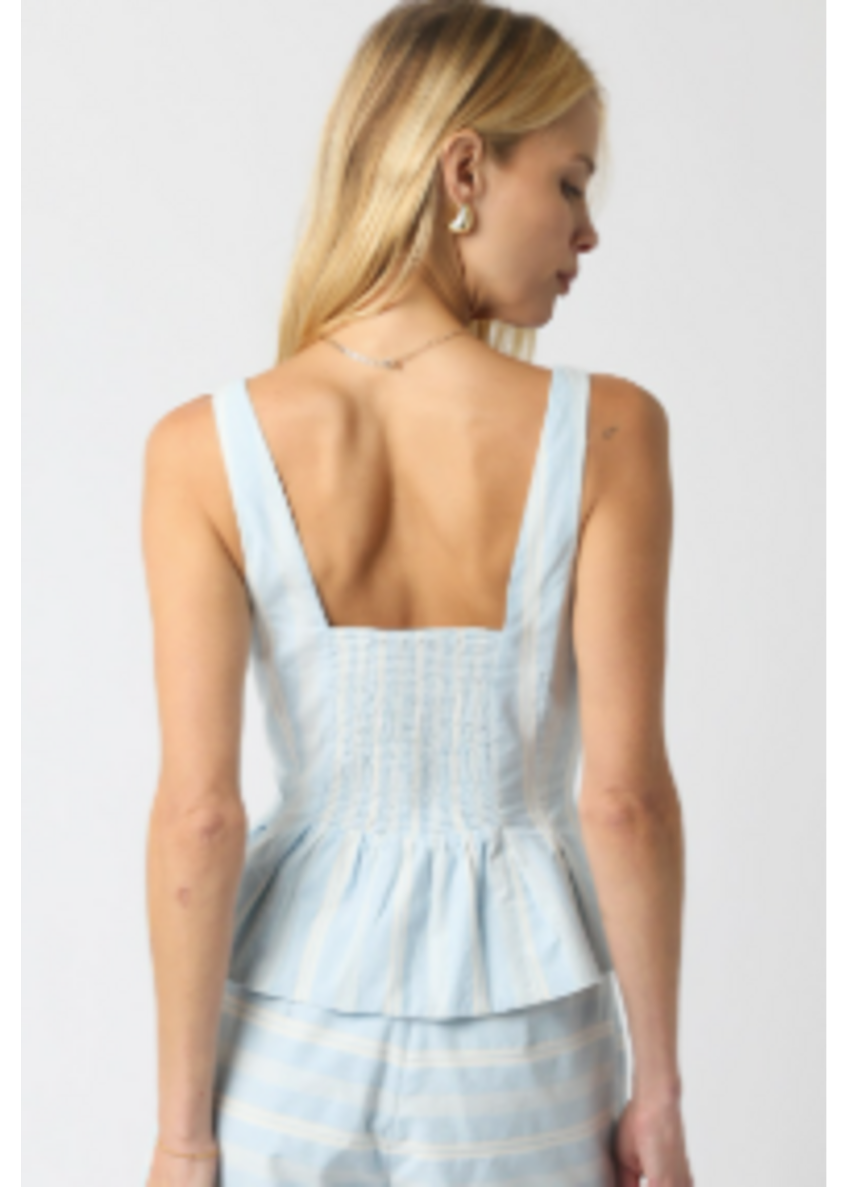 olivaceous O Blue Striped Short