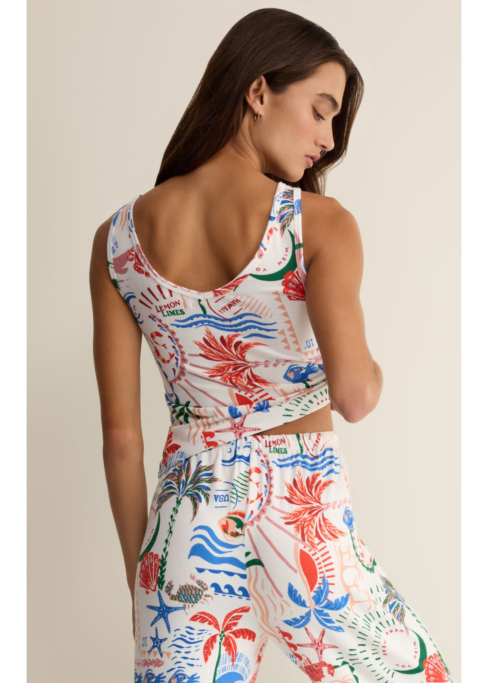 Z Supply ZS Dbl V-Neck Getaway Tank