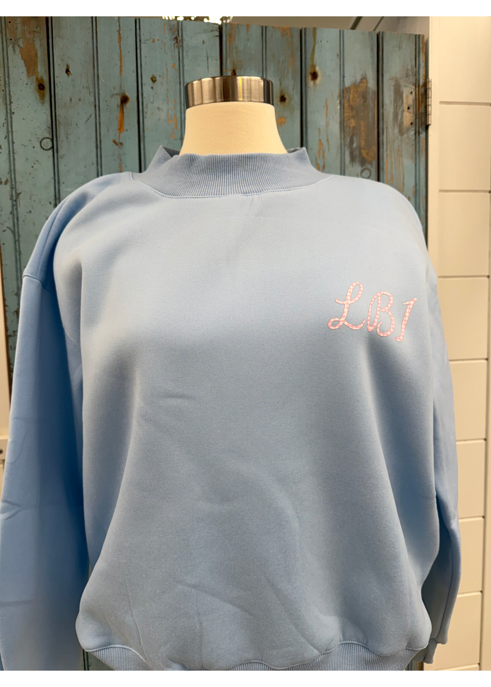 Wink W LBI Pink Ginham Sweatshirt