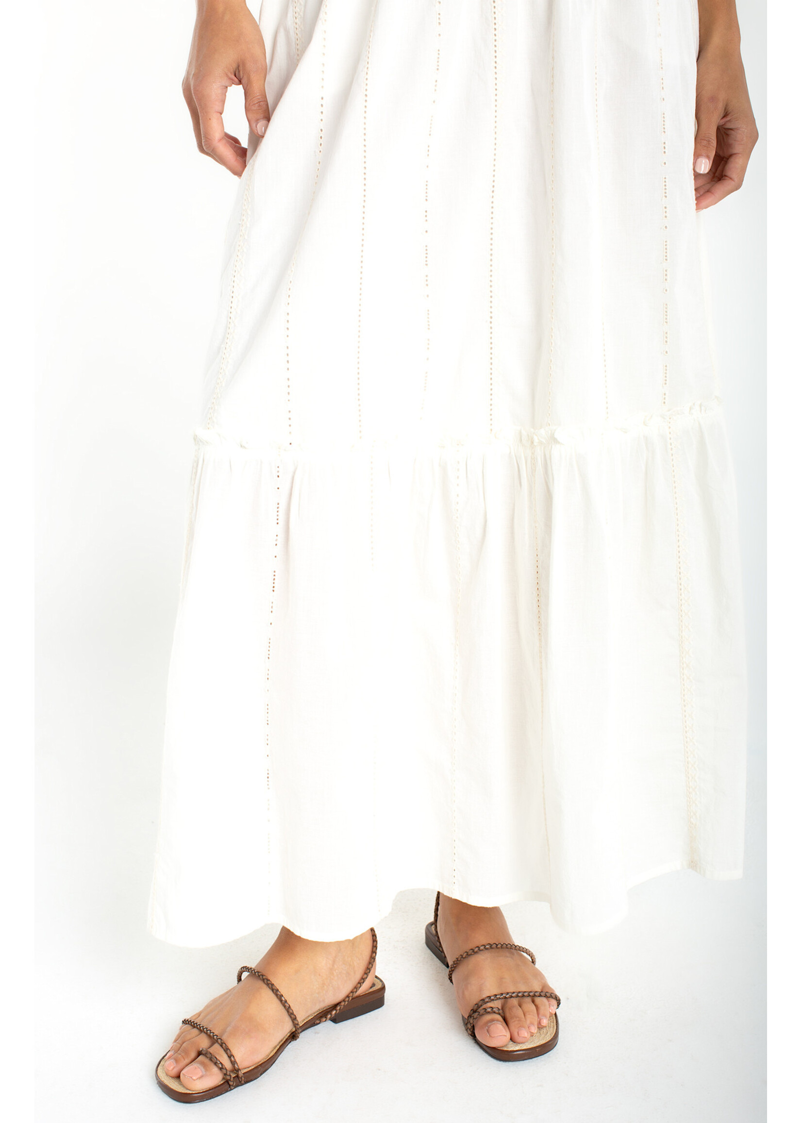 Liverpool LP Tiered Woven Skirt