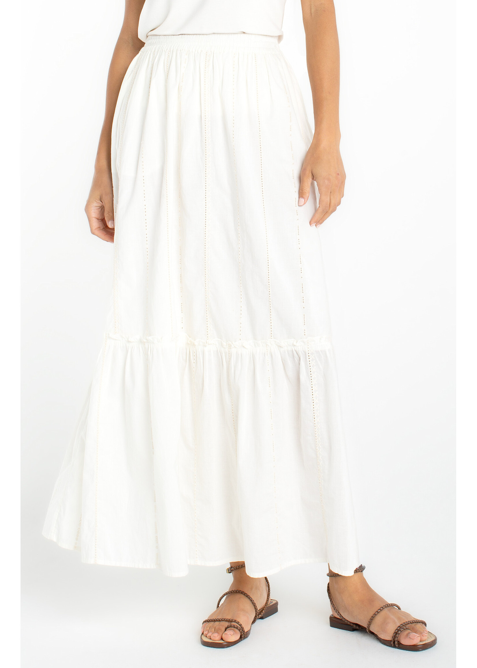 Liverpool LP Tiered Woven Skirt