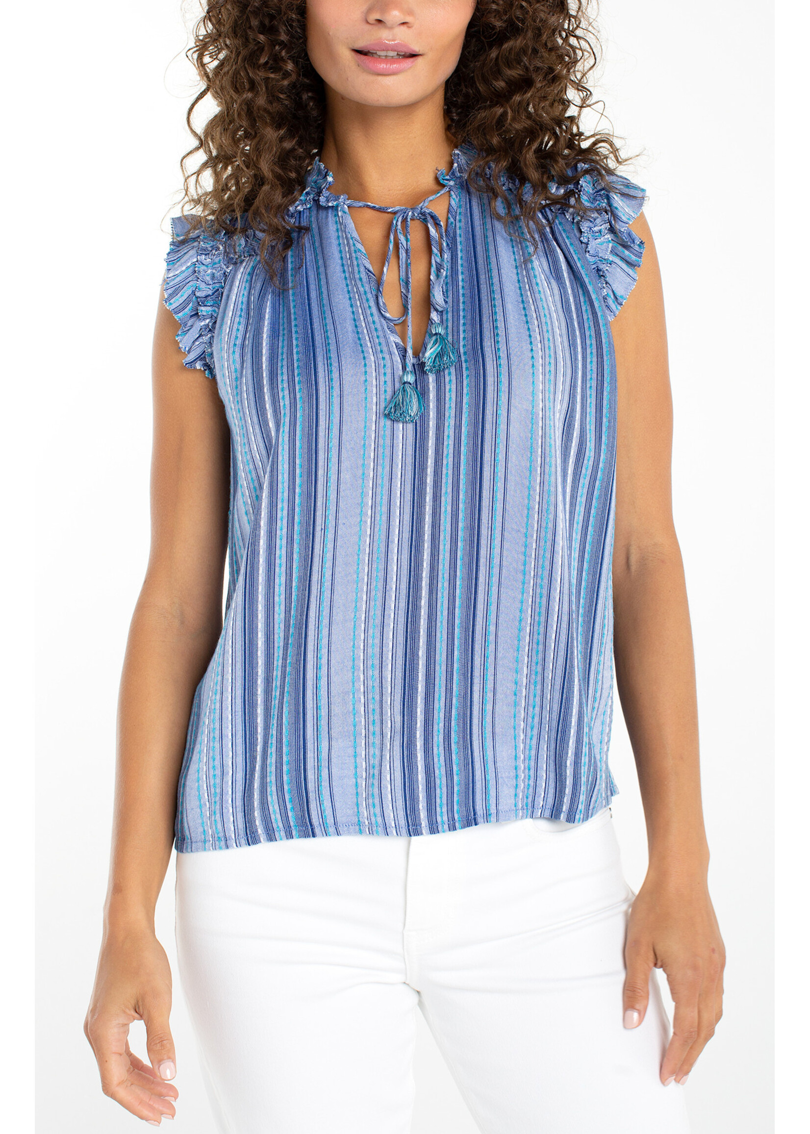 Liverpool LP Blue Striped Tank